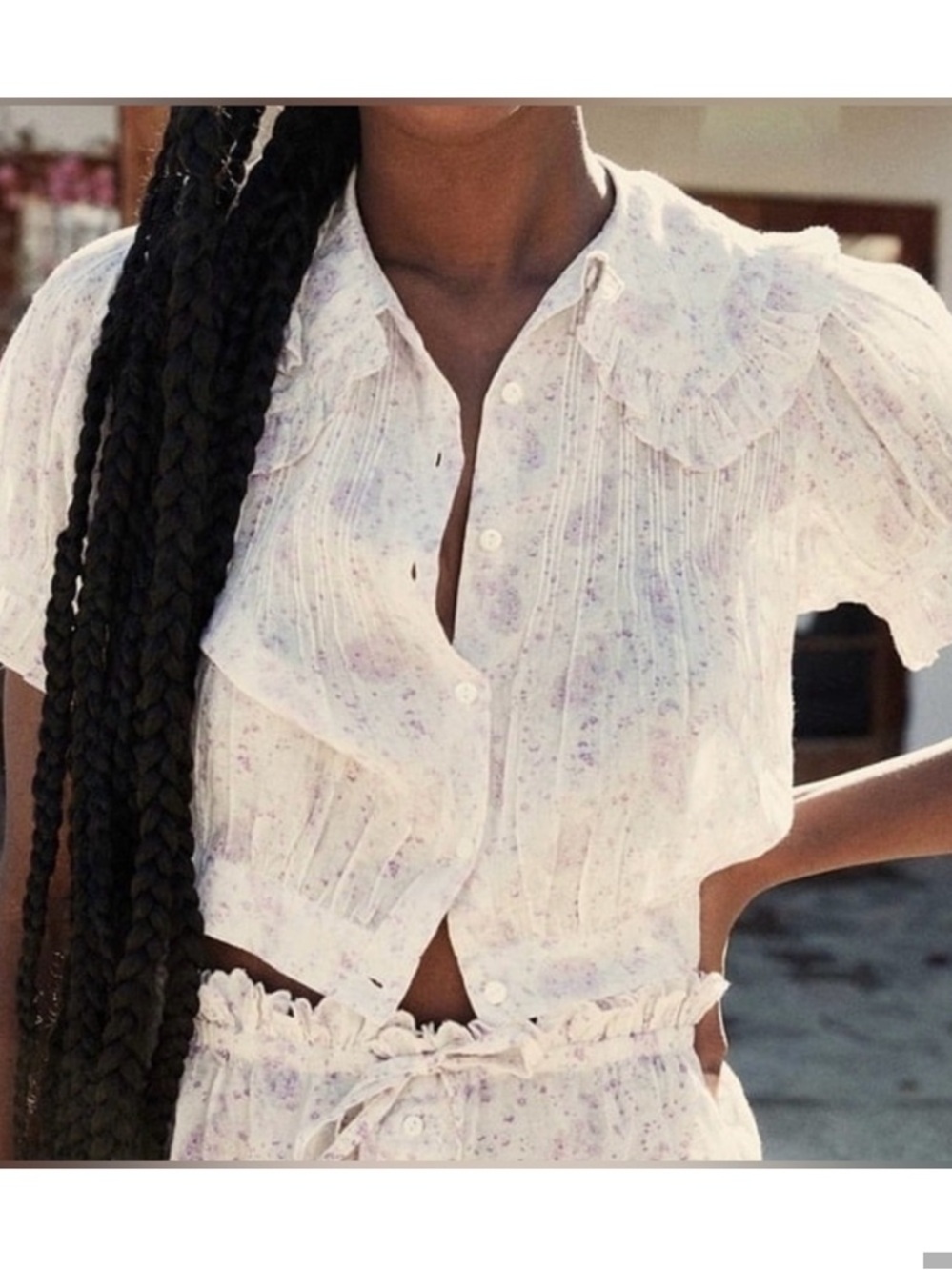 DÔEN Nena Top in Chateau Fleur Paisley